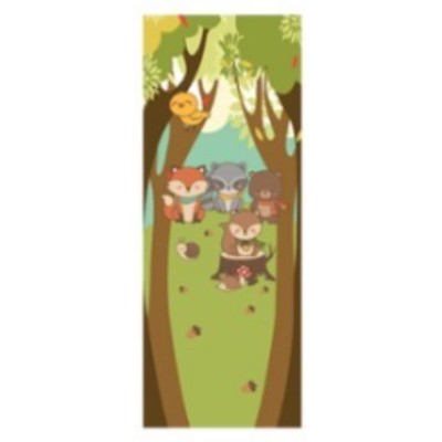 Fabric "Littles forest animals" Backdrop (0,90m x 2,30m) - Bosque"