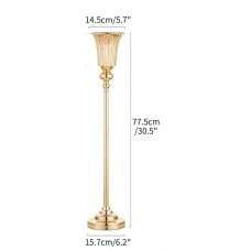 Metal Wedding Center Piece Vase Gold (77,5cm H) "