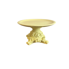 Resine Cake Stand S Light Yellow