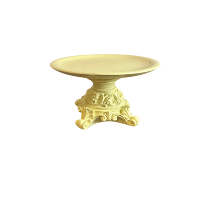 Resine Cake Stand S Light Yellow