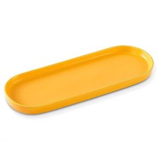 Ceramic Oval Retangular Tray L Yellow