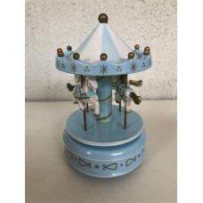 Little Blue Carousel Music Box