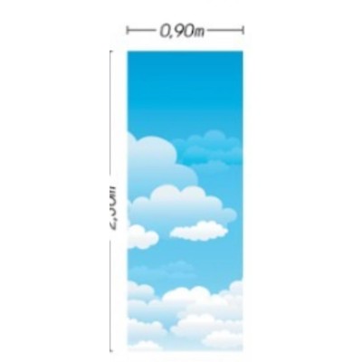 Fabric "Sky" Backdrop (0,90m x 2,30m)"