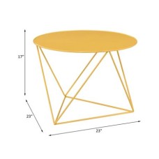 Iron Mini Table Yellow