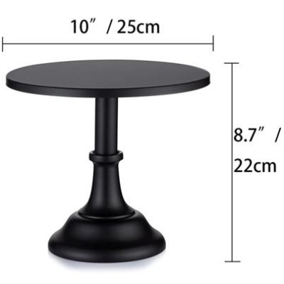 Metal Cake Stand M Black