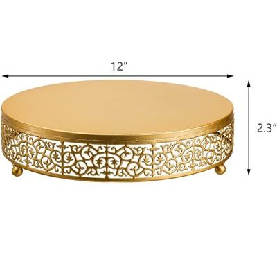 Gold Round Cake Stand L