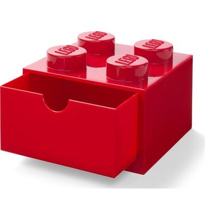 Square Lego Box Red