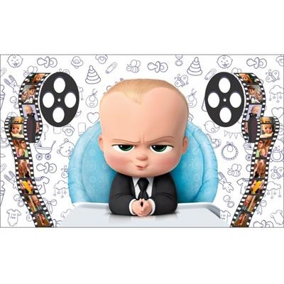 The boss baby" round fabric backdrop (1.5m diameter)