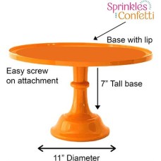 Melanine Cake Stand Orange