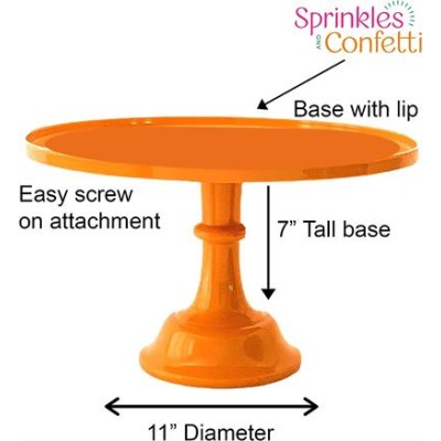 Melanine Cake Stand Orange