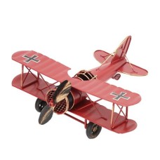 Vintage Red Aeroplane (22 x 19 cm)