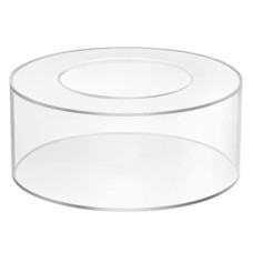 Clear Cylinder Acrylic Cake Stand Clear (6 x 4 inches)