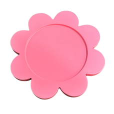 Pink flower tray