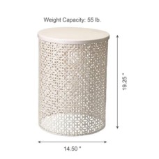 Medium Iron Mini Table Beige