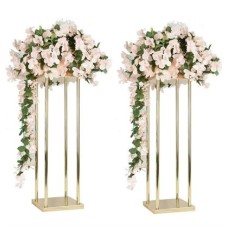 Metal Stand Vase Flower Gold (32 inch tall) 