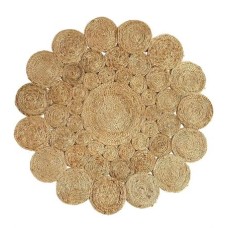 Natural Fibre Handmade Round Jute Rug (4' x 4')