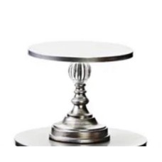 Silver Metal Cake Stand S