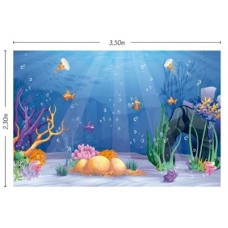 Fabric "Under The Sea" Backdrop (3,5 x 2,30 meters)"