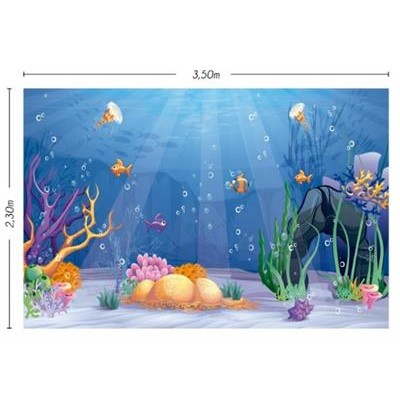 Fabric "Under The Sea" Backdrop (3,5 x 2,30 meters)"