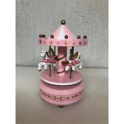 Little Pink Carousel Music Box