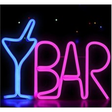 Neon Sign Silicone BAR - USB Powered - Blue / Pink