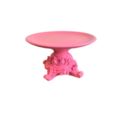 Resine Cake Stand S Hot Pink