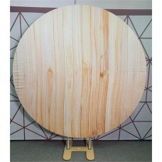 Wood wall round fabric backdrop (2.0m diameter)