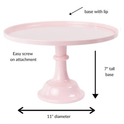 Melamine Cake Stand Light Pink