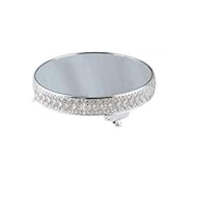 Crystal Silver Cake Stand with mirror M