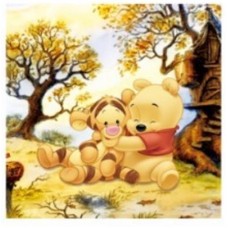 Fabric "Winnie The Pooh" Backdrop (2,30 x 2,30 meters)"