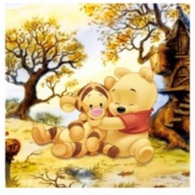 Fabric "Winnie The Pooh" Backdrop (2,30 x 2,30 meters)"