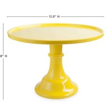 Melamine Cake Stand Yellow