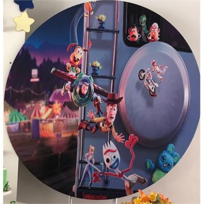 Toy Story 4" round fabric backdrop (1.5m diameter)