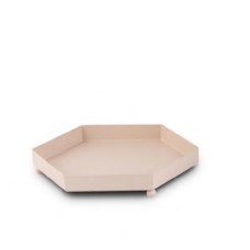 Metal Hexa Tray Light Pink