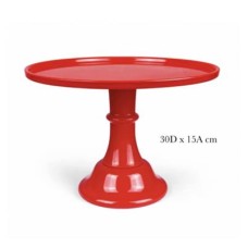 Melamine Cake Stand Red