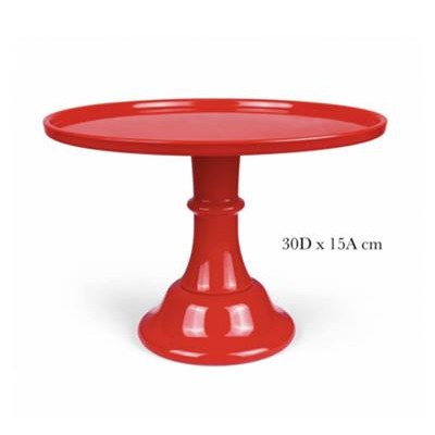 Melamine Cake Stand Red