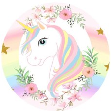 Unicorn round fabric backdrop (1.5m diameter)