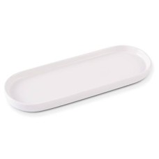 Ceramic Oval Retangular Tray White