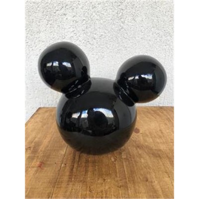 Black ceramic Mickey Mouse's Head