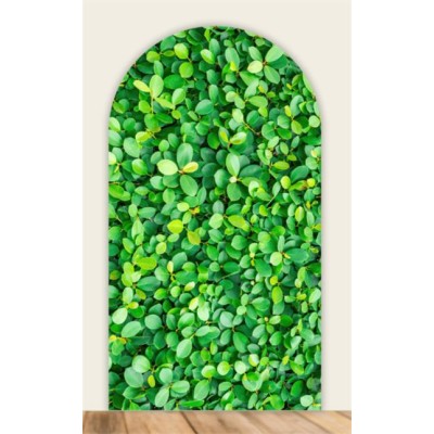 Leaves wall" Arch Fabric Backdrop (6 ft H)