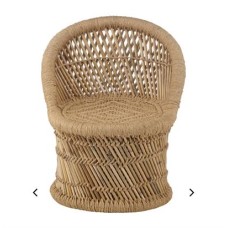 Natural fiber little chair