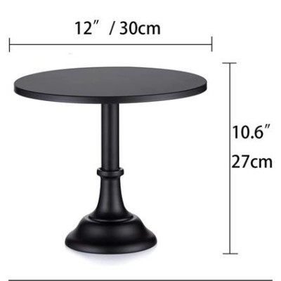 Metal Cake Stand L Black