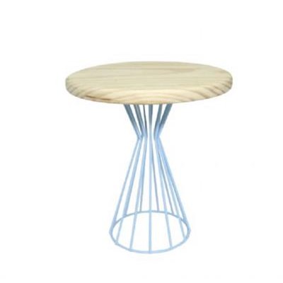 Pinus iron Cake Stand L Light Blue