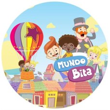 Mundo Bita" round fabric backdrop (1.5m diameter)