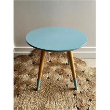 Wood Mini Table Blue